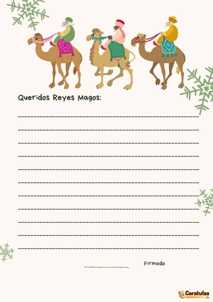 10 Cartas de los Reyes Magos para Imprimir: La Magia de la Navidad 14 10 Cartas de los Reyes Magos para Imprimir: La Magia de la Navidad